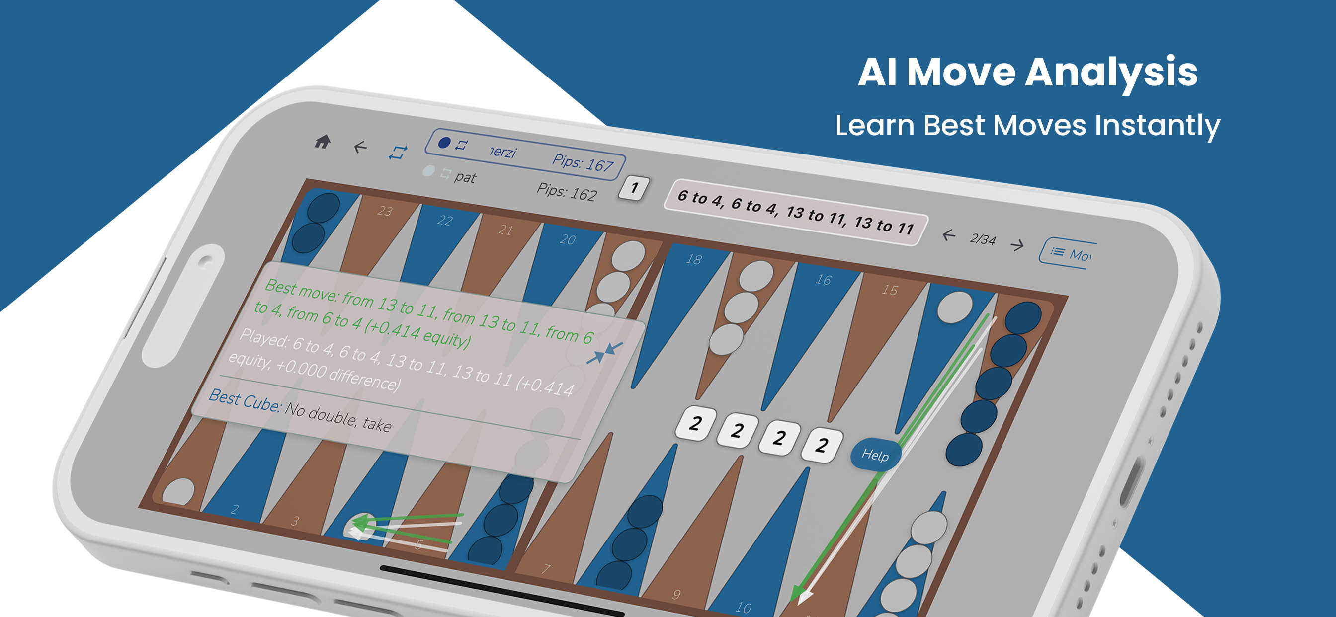 GoGoGammon App Screenshot